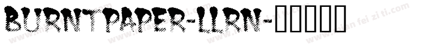 BurntPaper-LLrn字体转换