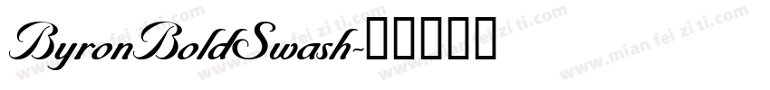 ByronBoldSwash字体转换