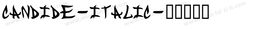 candide-italic字体转换