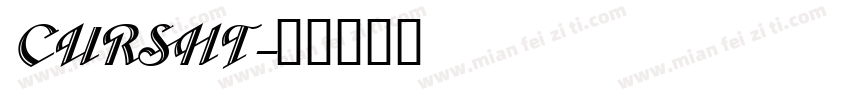 CURSHT字体转换