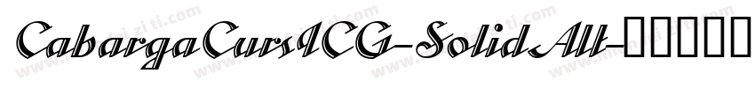 CabargaCursICG-SolidAlt字体转换