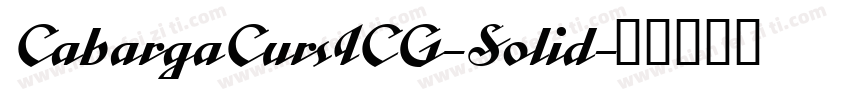 CabargaCursICG-Solid字体转换