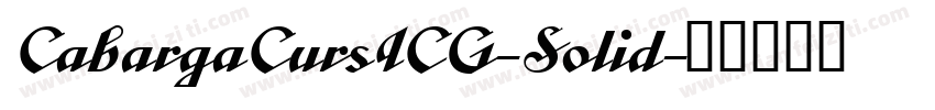CabargaCursICG-Solid字体转换
