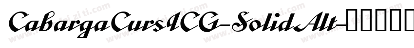 CabargaCursICG-SolidAlt字体转换