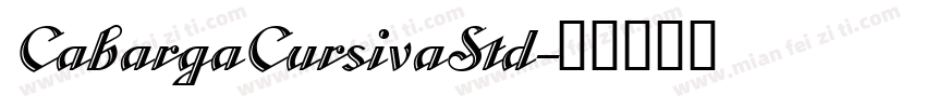 CabargaCursivaStd字体转换