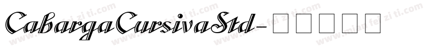 CabargaCursivaStd字体转换