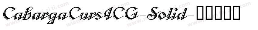 CabargaCursICG-Solid字体转换