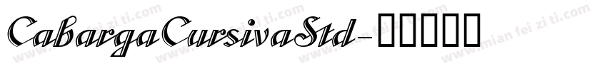 CabargaCursivaStd字体转换