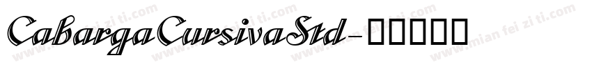 CabargaCursivaStd字体转换