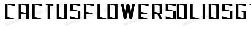 CactusFlowerSolidSGTT字体转换