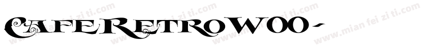 CafeRetroW00字体转换