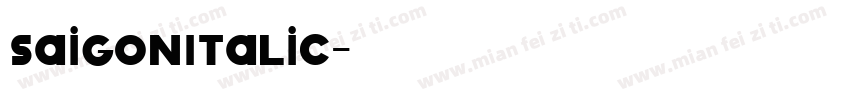 SaigonItalic字体转换