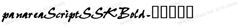 panareaScriptSSKBold字体转换