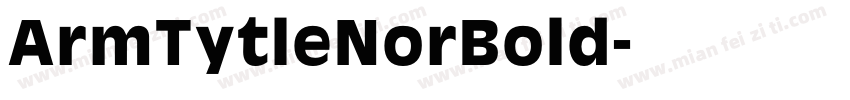 ArmTytleNorBold字体转换