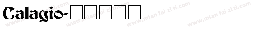 Calagio字体转换