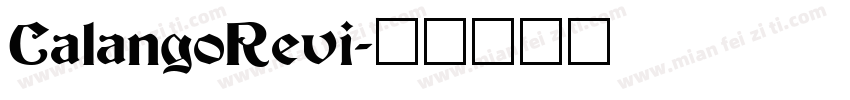 CalangoRevi字体转换