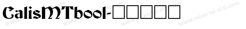 CalisMTbool字体转换