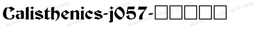 Calisthenics-j057字体转换