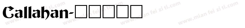 Callahan字体转换
