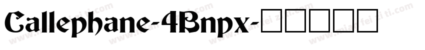 Callephane-4Bnpx字体转换
