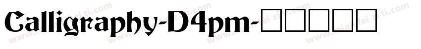 Calligraphy-D4pm字体转换