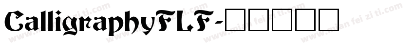 CalligraphyFLF字体转换