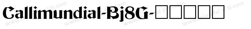 Callimundial-Bj8G字体转换