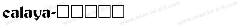 calaya字体转换