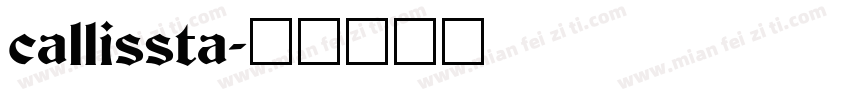 callissta字体转换