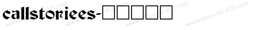 callstoriees字体转换