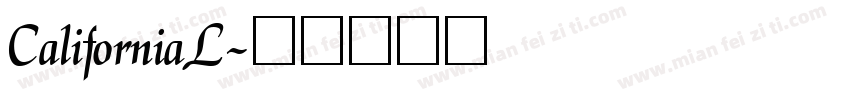 CaliforniaL字体转换