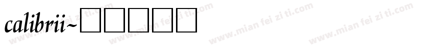 calibrii字体转换