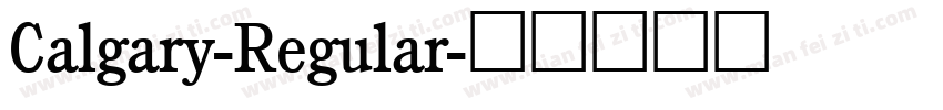 Calgary-Regular字体转换