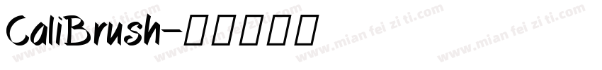 CaliBrush字体转换