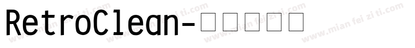 RetroClean字体转换
