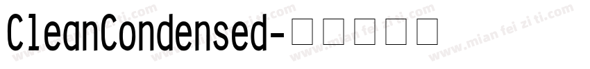 CleanCondensed字体转换
