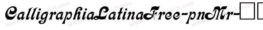 CalligraphiaLatinaFree-pnMr字体转换