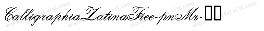 CalligraphiaLatinaFree-pnMr字体转换