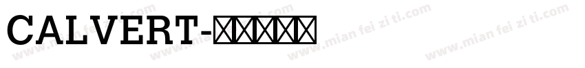 CALVERT字体转换