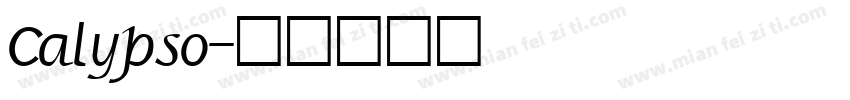 Calypso字体转换
