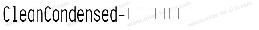 CleanCondensed字体转换