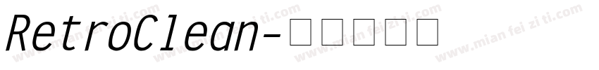 RetroClean字体转换