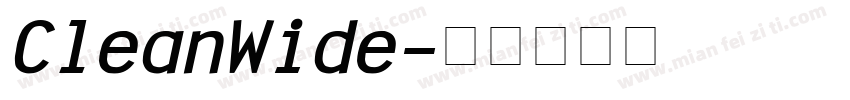 CleanWide字体转换