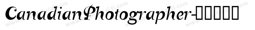 CanadianPhotographer字体转换