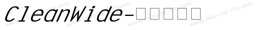 CleanWide字体转换