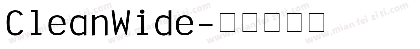 CleanWide字体转换