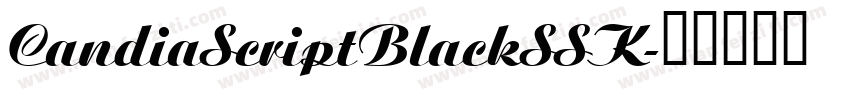 CandiaScriptBlackSSK字体转换