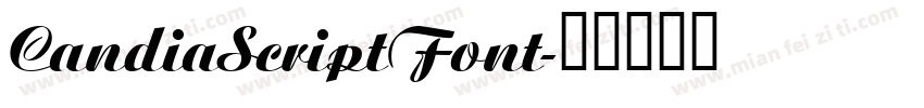 CandiaScriptFont字体转换