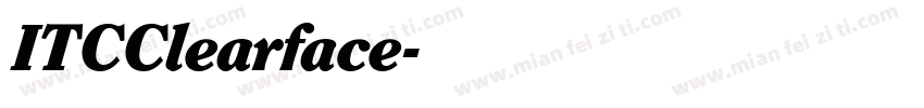 ITCClearface字体转换