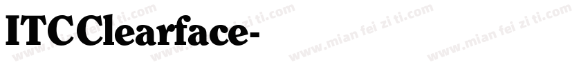 ITCClearface字体转换